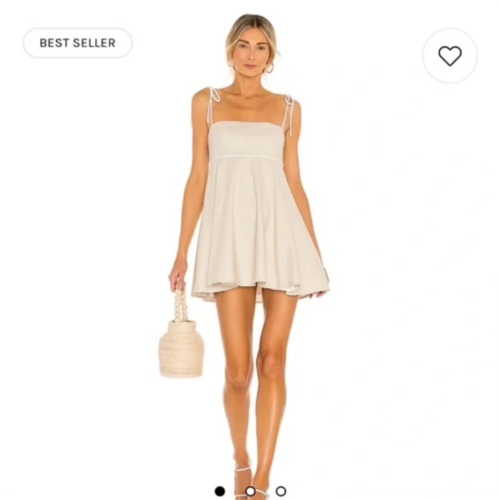 Lucy Mini Dress in Cream Majorelle